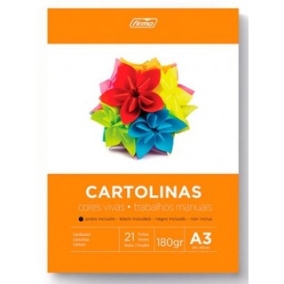 BLOCO CARTOLINAS A3 CORES VIVAS BLOCO CARTOLINAS A3 CORES VIVAS